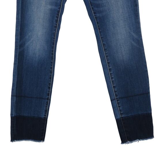 Meritage High Rise Dark Wash Skinny Jeans Size 30 Stretchy High Waist - Picture 2 of 6